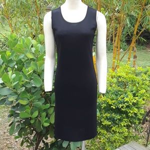 Exclusively MISOOK Black Sleeveless Dress XXS P Knit Tank A-Line Sheath Scoop